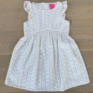 Lilly Pulitzer resort hotel eyelet dress white